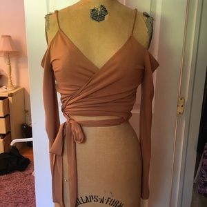 Forever 21 wrap around crop top